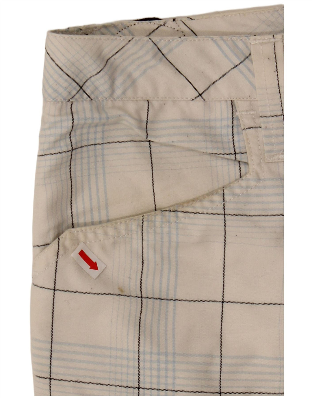 Ανδρικό γραφικό casual σορτς QUIKSILVER W30 μεσαίου λευκού πολυεστέρα