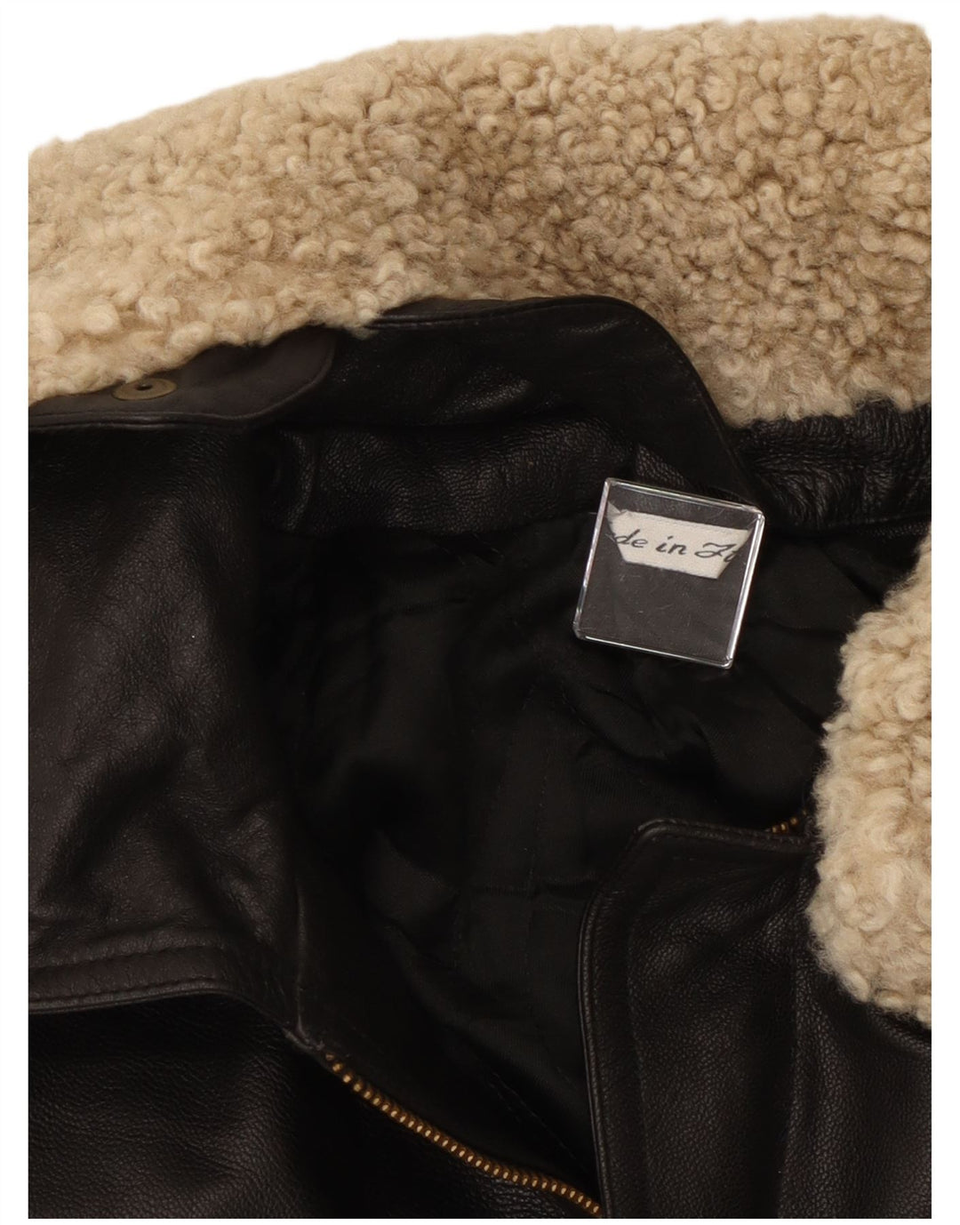 Vintage Γυναικείο Loose Fit Δερμάτινο Μπουφάν IT 40 Small Black Leather