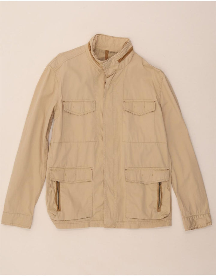 MASSIMO DUTTI Ανδρικό Utility Jacket UK 42 XL Beige Βαμβακερό