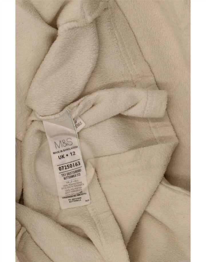 Marks & Spencer Γυναικείο Fleece Jacket UK 12 Medium Beige Polyester
