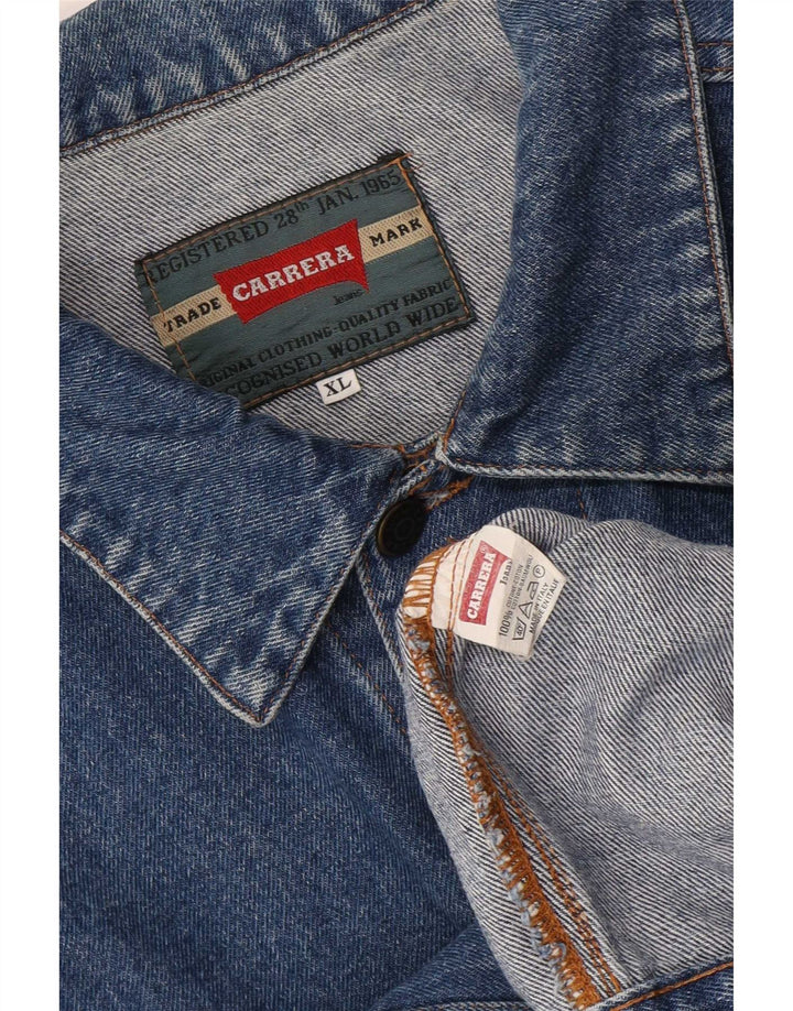Carrera Ανδρικό Τζιν Μπουφάν UK 42 XL Μπλε Βαμβακερό