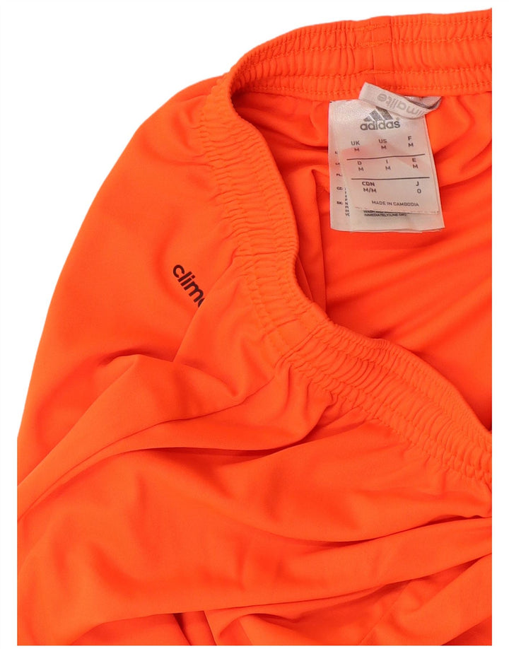 Ανδρικό σορτς Adidas Climalite από μεσαίο πορτοκαλί πολυεστέρα