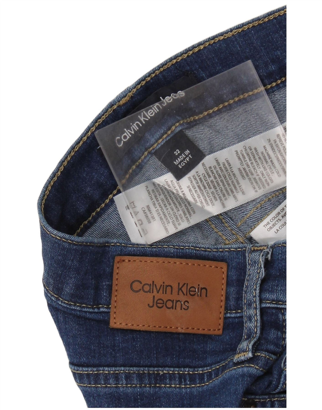 CALVIN KLEIN Γυναικείο Τζιν Capri W32 L22 Μπλε βαμβακερό