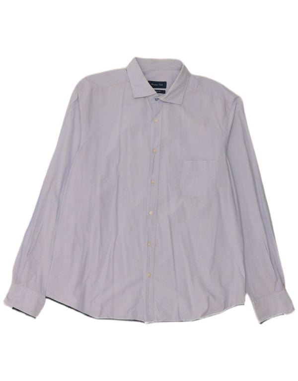 Massimo Dutti Ανδρικό πουκάμισο Casual Fit 2XL Μπλε ρίγες