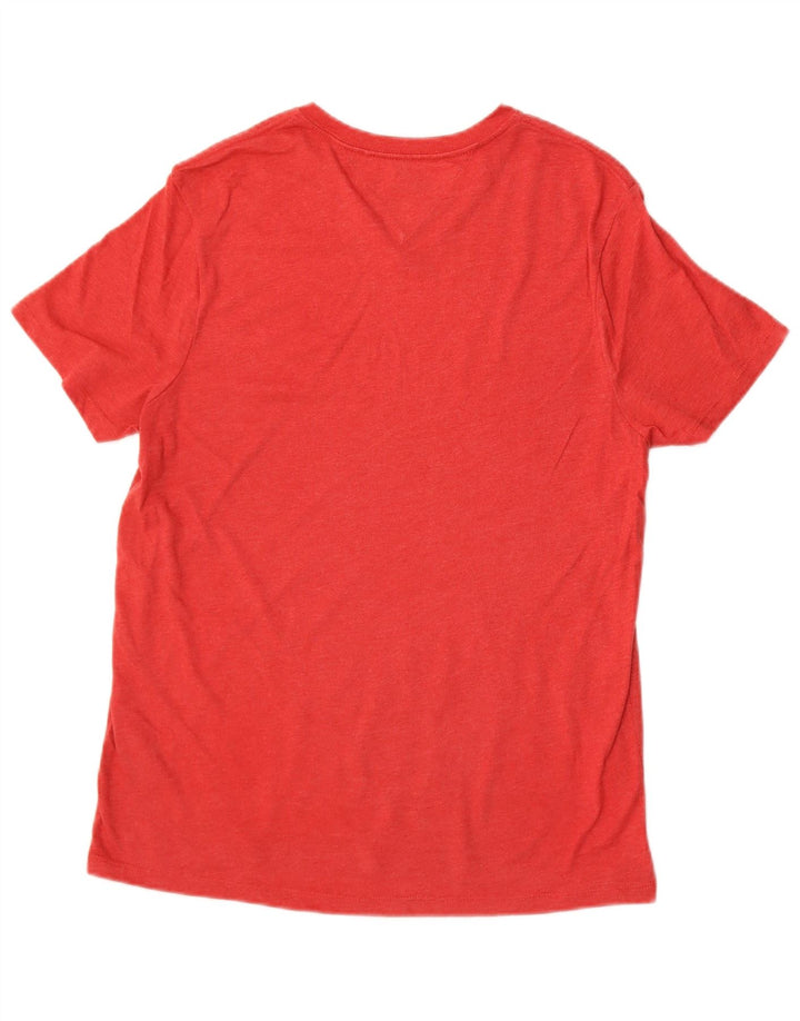 Ανδρικό T-Shirt Tommy Hilfiger Top Μικρό κόκκινο βαμβακερό