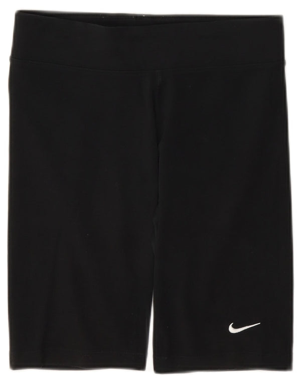 Γυναικείο αθλητικό σορτς Nike UK 10 μικρό, μαύρο βαμβακερό