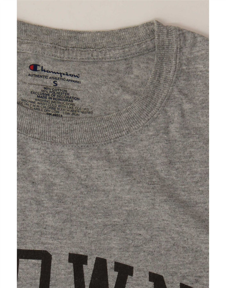 Champion Ανδρικό γραφικό T-Shirt Top Μικρό Γκρι βαμβακερό