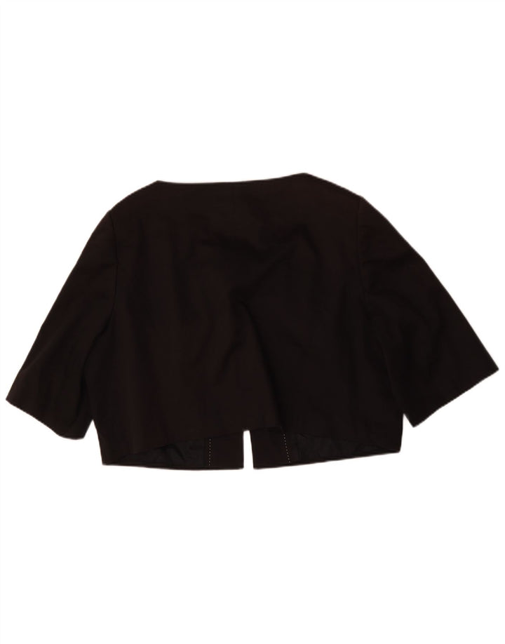 Marks & Spencer Γυναικείο Αυτόγραφο Μπουφάν Bolero Oversized UK 14 Medium Black