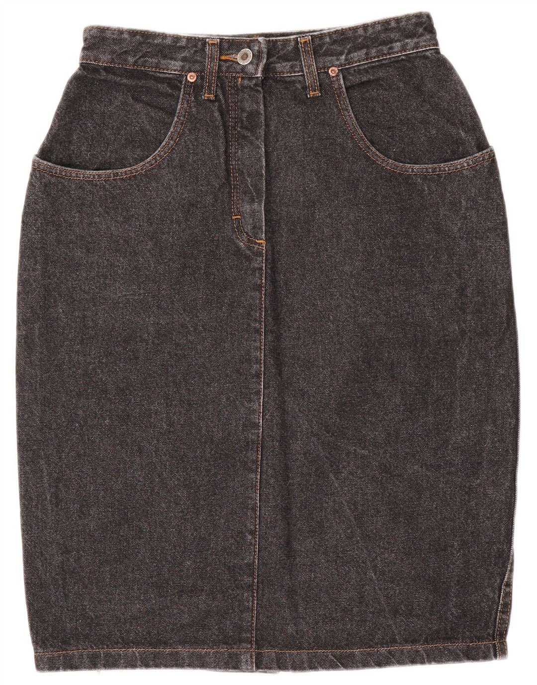 Γυναικεία Τζιν Φούστα LEE W26 L24 Μαύρη Βαμβακερή