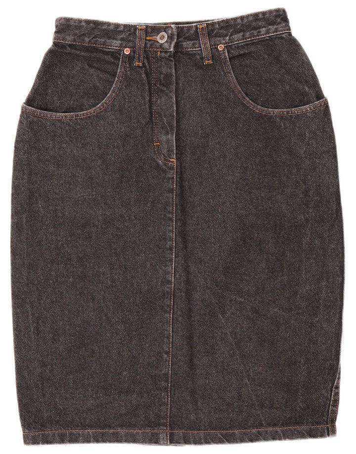 Γυναικεία Τζιν Φούστα LEE W26 L24 Μαύρη Βαμβακερή