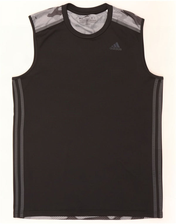 Adidas Ανδρικό γιλέκο Climacool Top Large Μαύρο Καμουφλάζ Πολυεστέρας