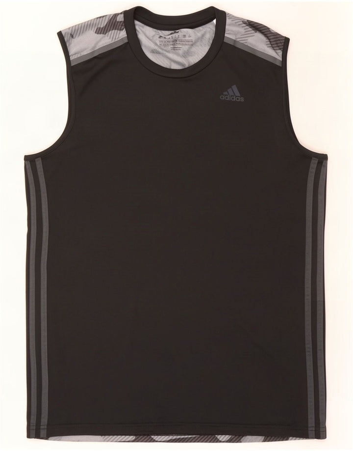 Adidas Ανδρικό γιλέκο Climacool Top Large Μαύρο Καμουφλάζ Πολυεστέρας