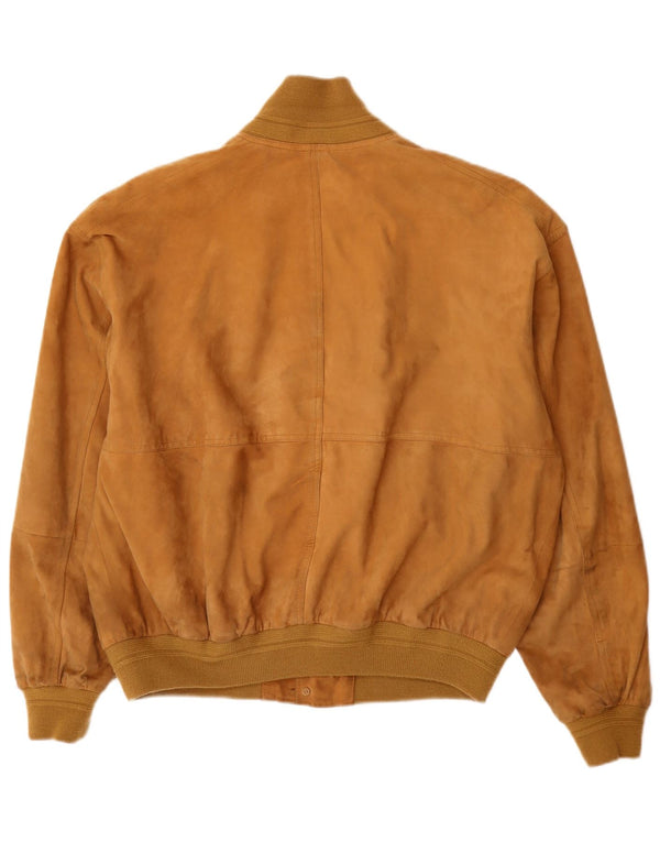 Conbipel Ανδρικό Suede Bomber Jacket IT 50 Large Brown Δερμάτινο