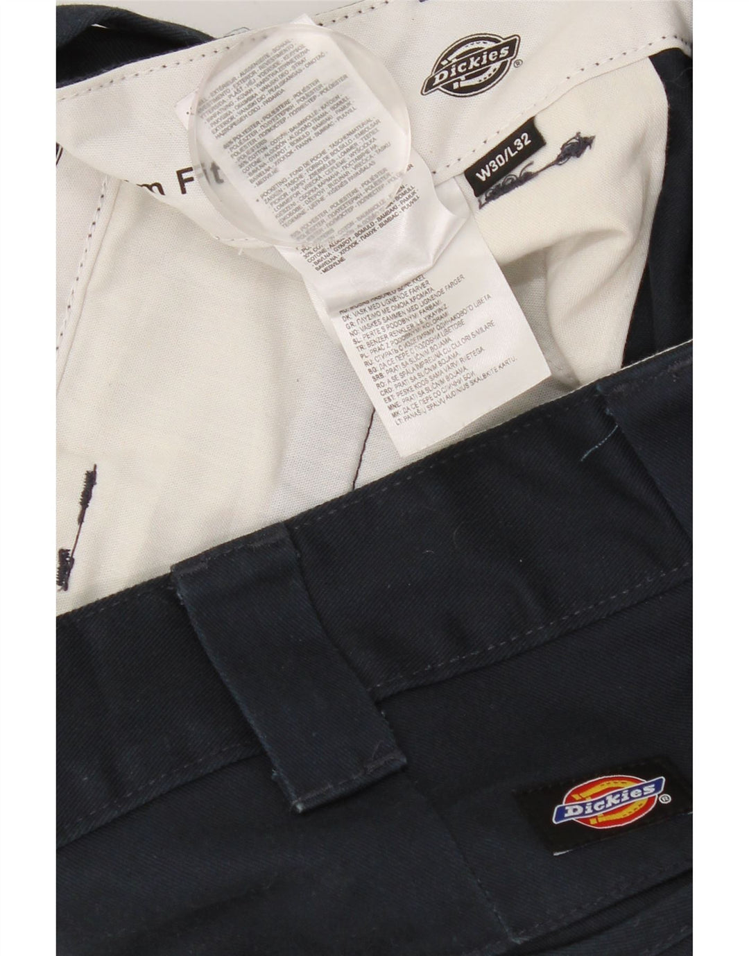 DICKIES Ανδρικό παντελόνι Chino Slim Fit W30 L26 Navy Blue Polyester
