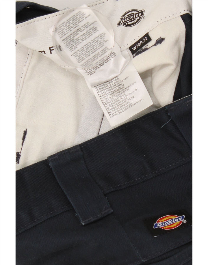 DICKIES Ανδρικό παντελόνι Chino Slim Fit W30 L26 Navy Blue Polyester
