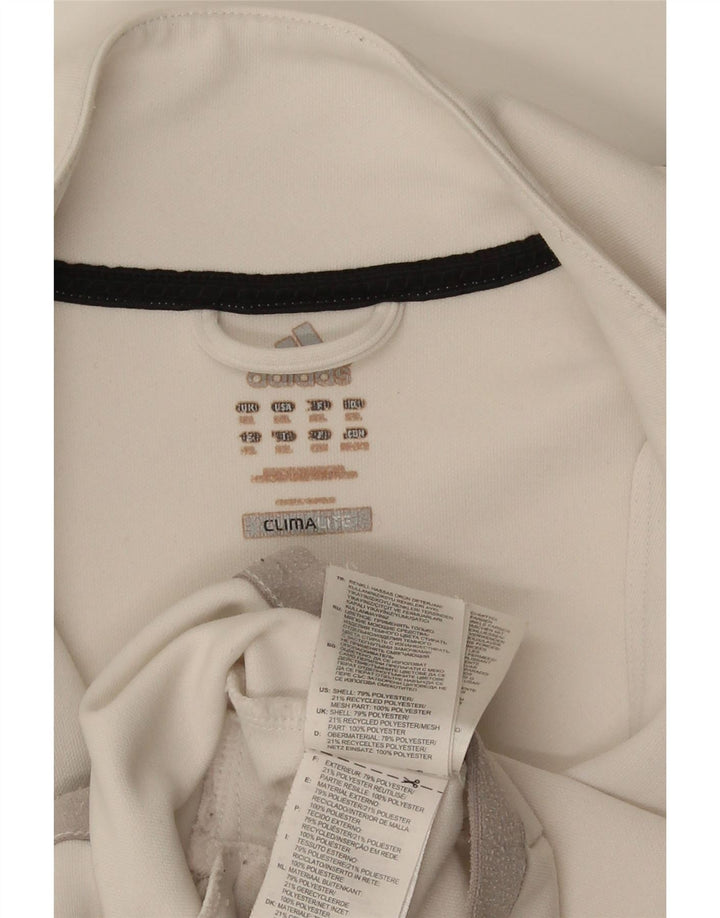 Ανδρική φόρμα Adidas Climalite Top Jacket XL Λευκός Πολυεστέρας