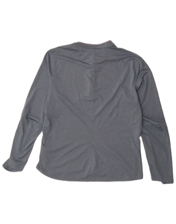 Adidas Γυναικεία φόρμα πουλόβερ με φερμουάρ Climalite Top UK 20/22 XL Γκρι