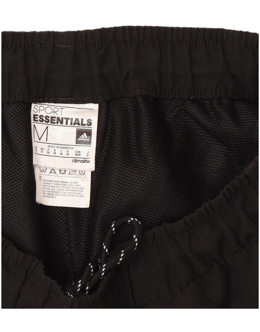 Ανδρικά αθλητικά σορτς Adidas Regular Fit Medium μαύρο πολυεστέρα