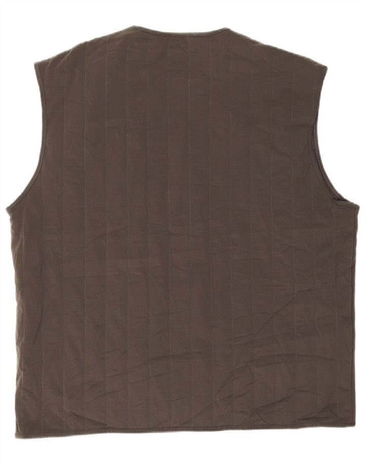 Zara Ανδρικό padded Gilet UK 40 Large Grey Polyester