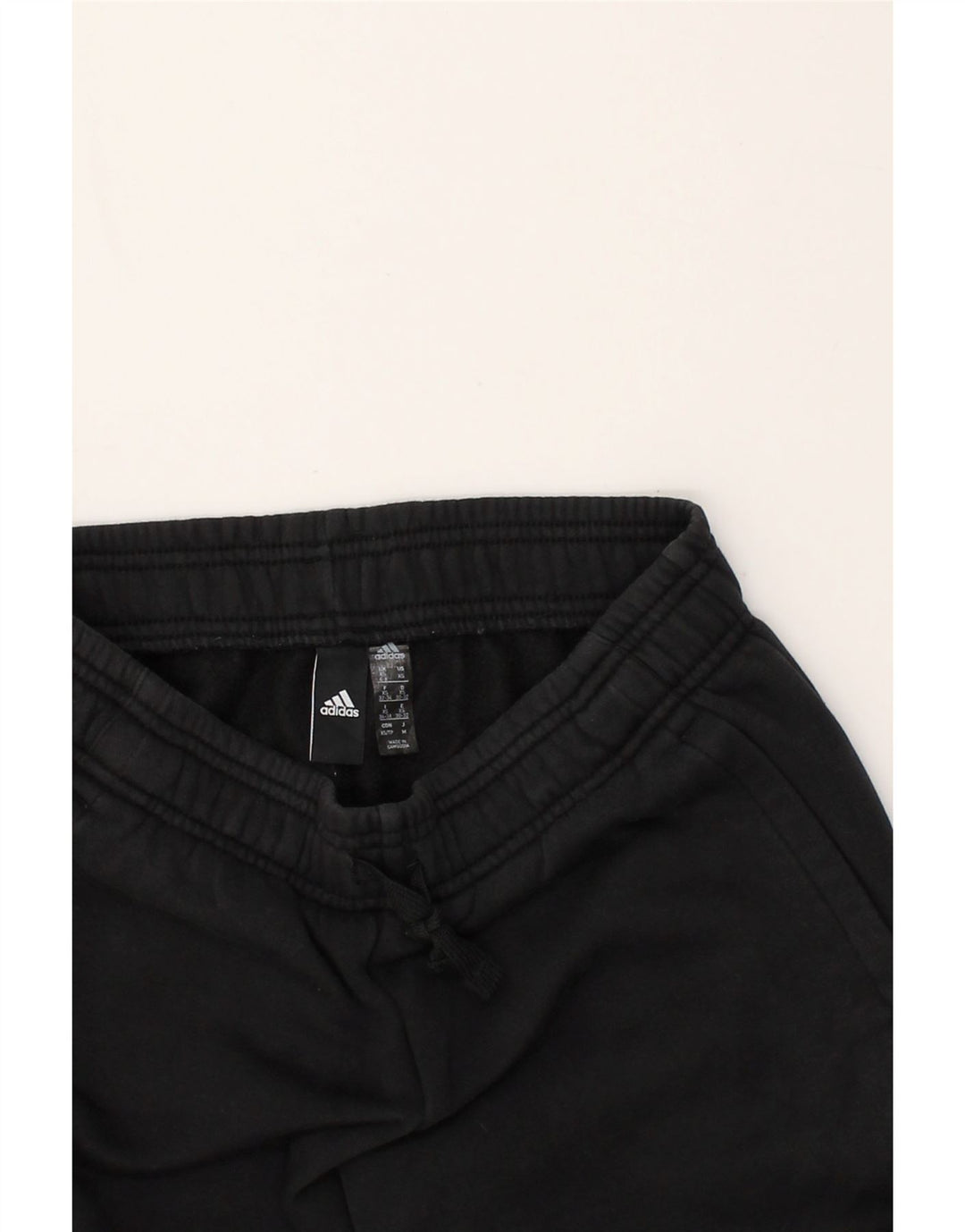 ADIDAS Womens Graphic Tracksuit Trousers Joggers UK 4/6 XS Black Cotton | Vintage Adidas | Thrift | Second-Hand Adidas | Used Clothing | Messina Hembry 