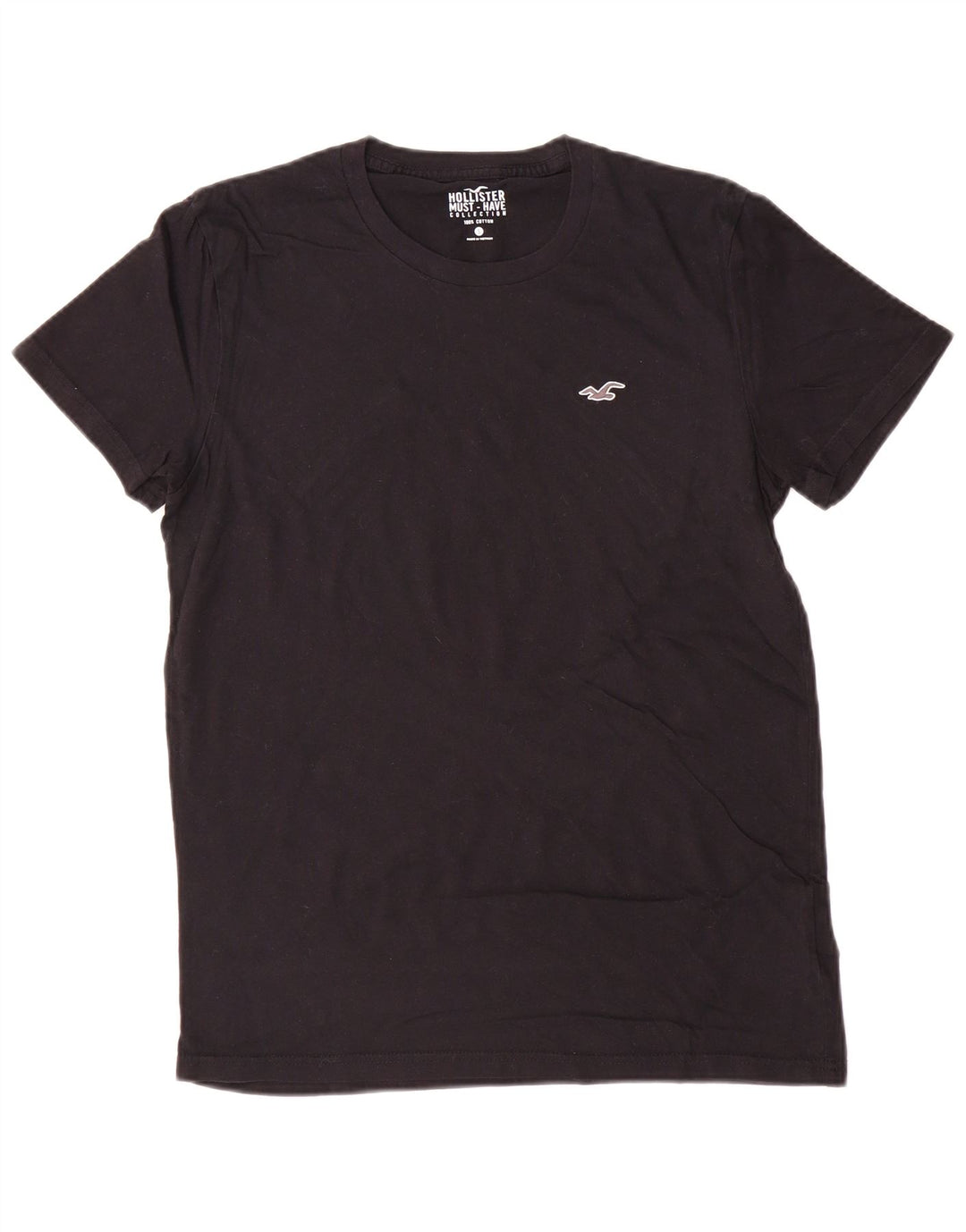 Ανδρικό T-Shirt HOLLISTER Top Μικρό μαύρο βαμβακερό