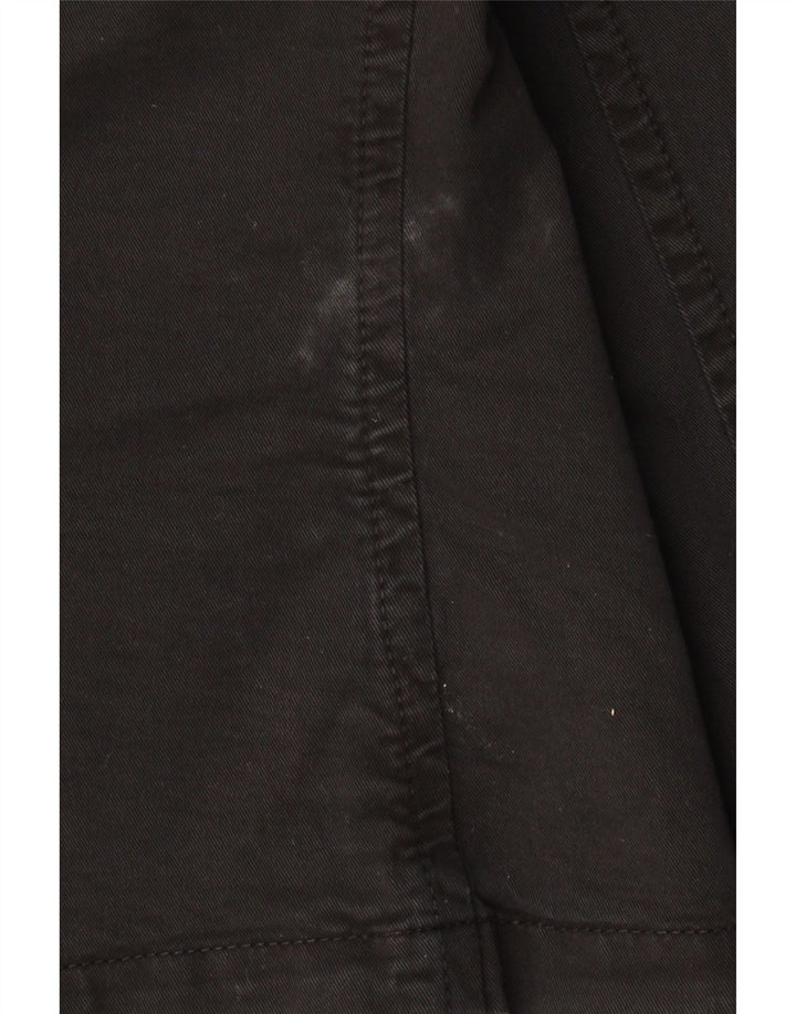 ARMANI JEANS Γυναικείο σακάκι ζιβάγκο 3 κουμπιών Crop IT 48 XL μαύρο βαμβακερό