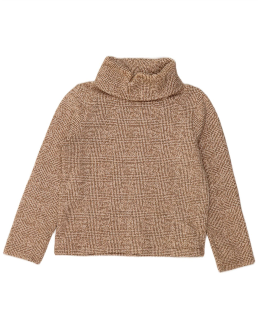 J. CREW Γυναικείο πουλόβερ με ρολό λαιμόκοψη UK 14 μεσαίο μπεζ από πολυεστέρα