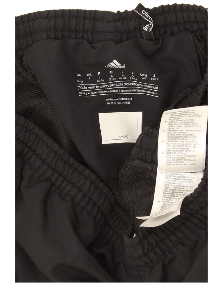 Adidas Γυναικεία φόρμα παντελόνι UK 16/18 Large Μαύρο Πολυεστέρας