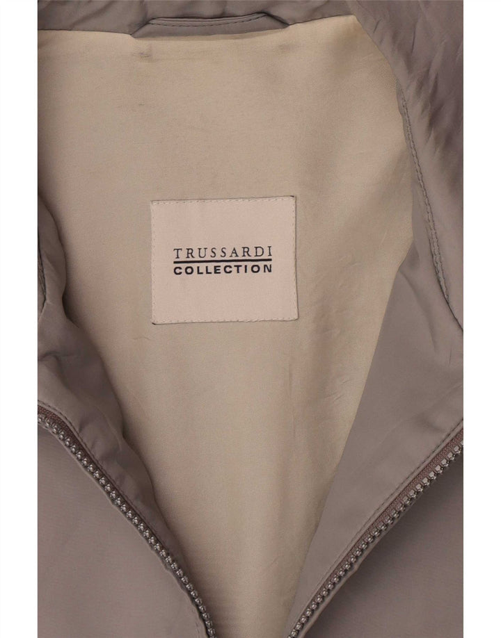 Ανδρικό μπουφάν Trussardi Bomber IT 52 XL Gray Polyester Classic