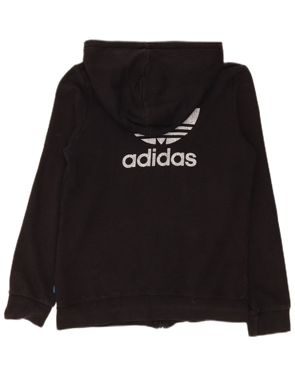 Γυναικείο πουλόβερ με κουκούλα με φερμουάρ Adidas UK 12 μεσαίο βαμβακερό