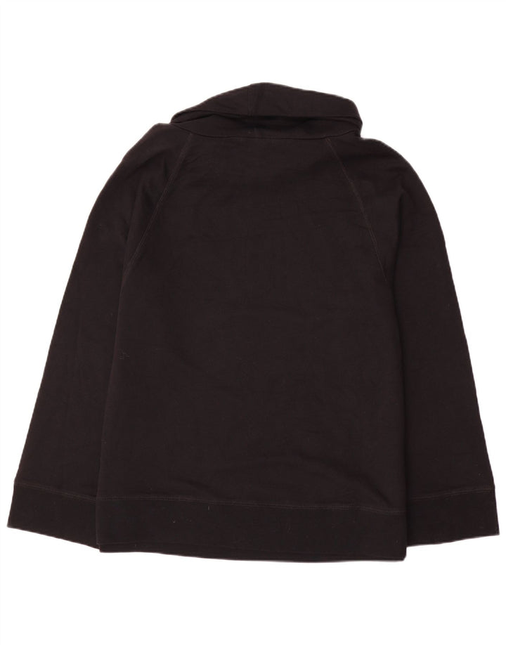 Chaps Γυναικείο φούτερ με ρολό λαιμόκοψη Jumper UK 16 μεγάλο μαύρο βαμβακερό