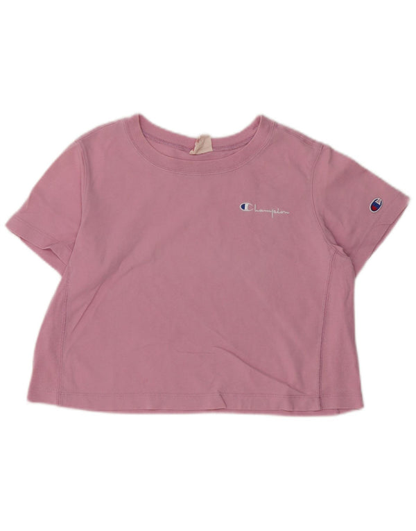 CHAMPION Γυναικείο T-Shirt Top UK 6 XS Pink