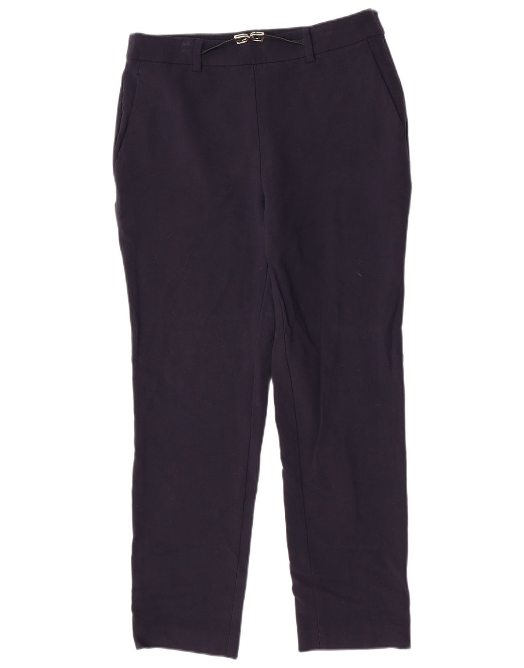 Massimo Dutti Γυναικείο Slim Suit Παντελόνι EU 40 Medium W30 L27 Navy Blue Wool