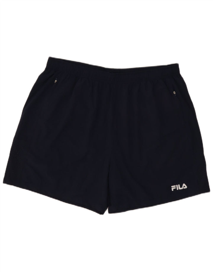 Ανδρικό αθλητικό σορτς Fila 4XL Navy Blue Polyester