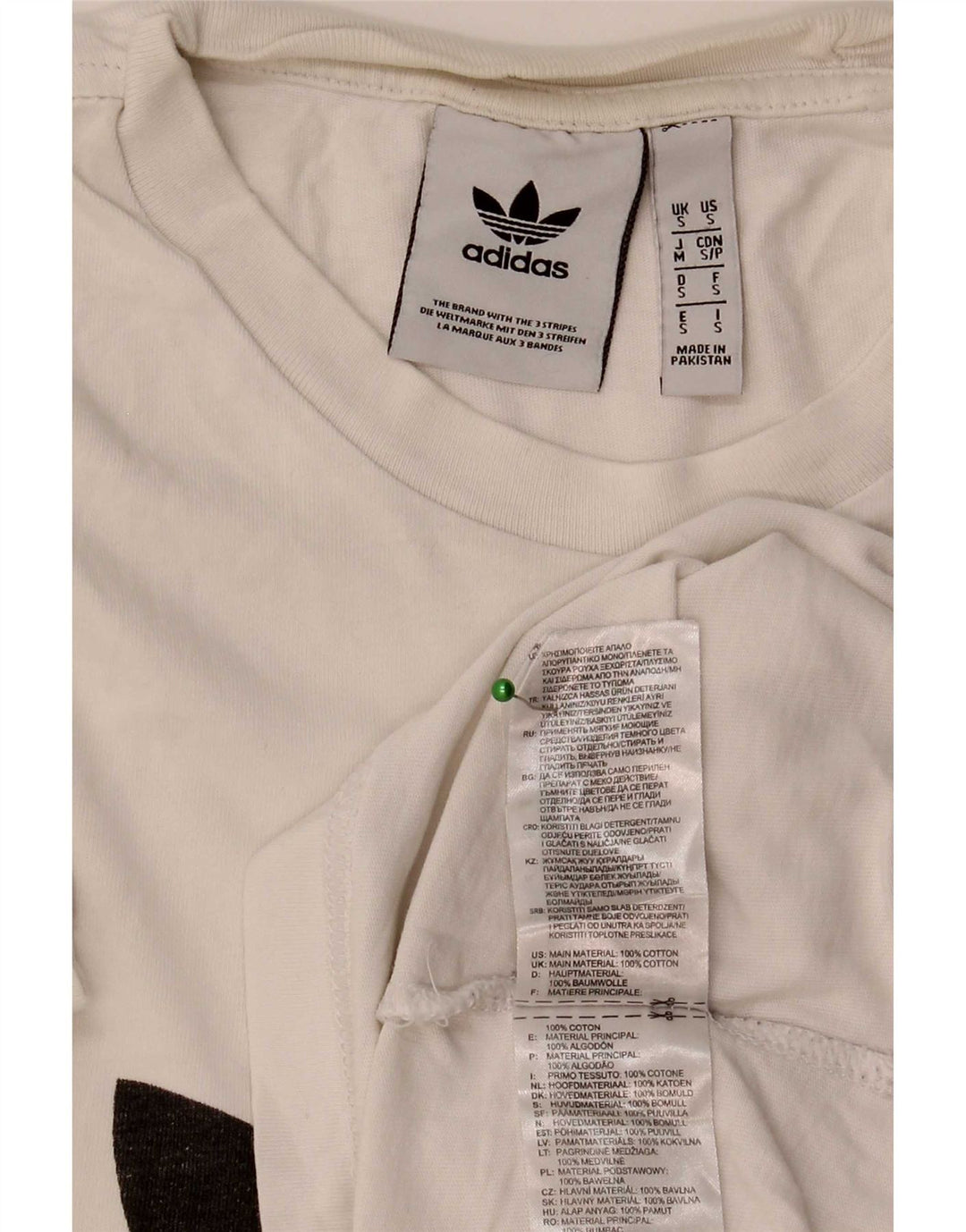 Ανδρικό γραφικό T-Shirt Adidas Top Μικρό λευκό βαμβακερό
