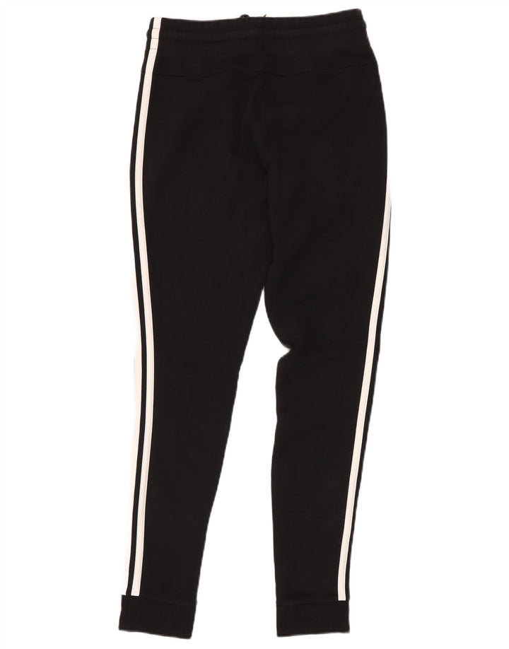 Γυναικεία αθλητική φόρμα ADIDAS Παντελόνι Joggers UK 4/6 XS Μαύρο βαμβακερό
