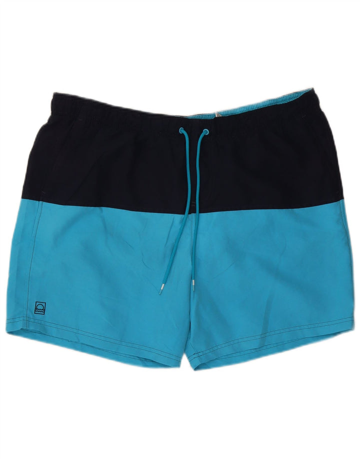 Ανδρικά σορτς κολύμβησης Marks & Spencer XL Blue Colourblock Polyester