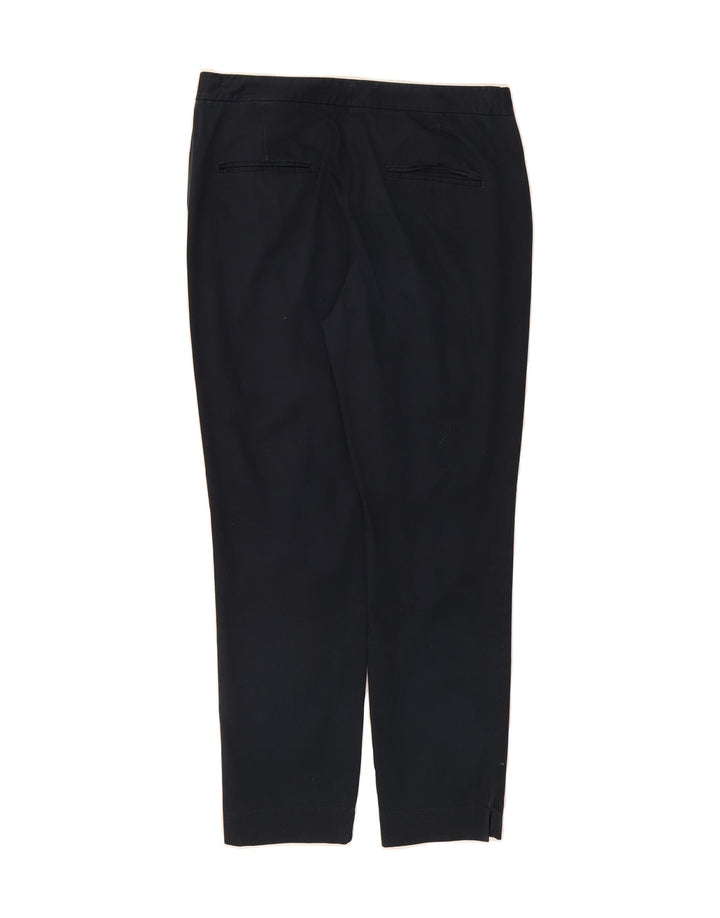 MASSIMO DUTTI Womens Slim Chino Trousers EU 40 Medium W30 L28 Navy Blue Vintage Massimo Dutti and Second-Hand Massimo Dutti from Messina Hembry 