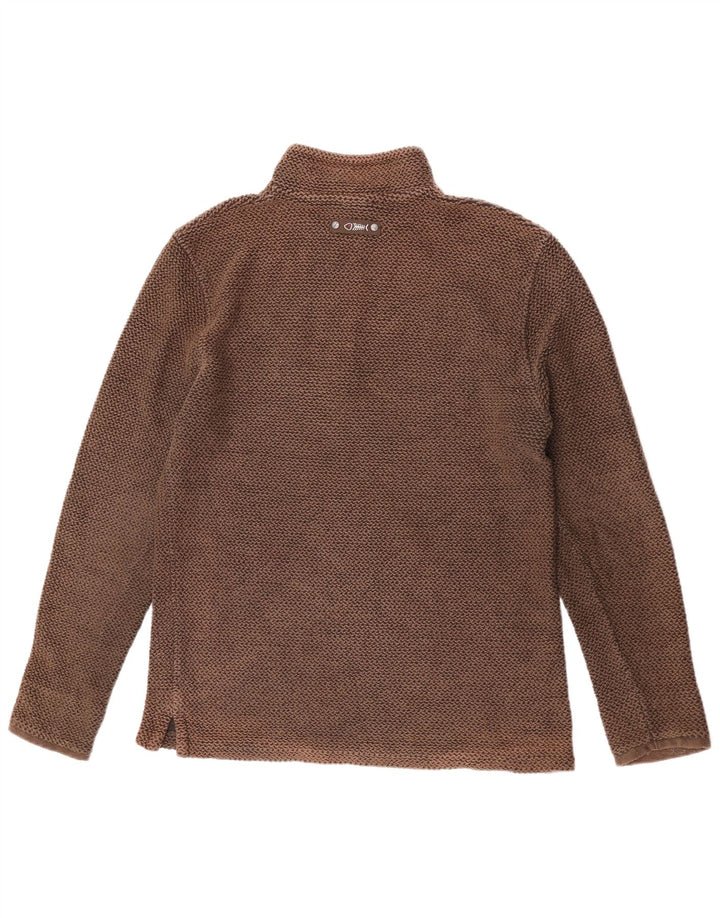 Ανδρικό φούτερ Weird Fish με φερμουάρ, μεσαίο καφέ