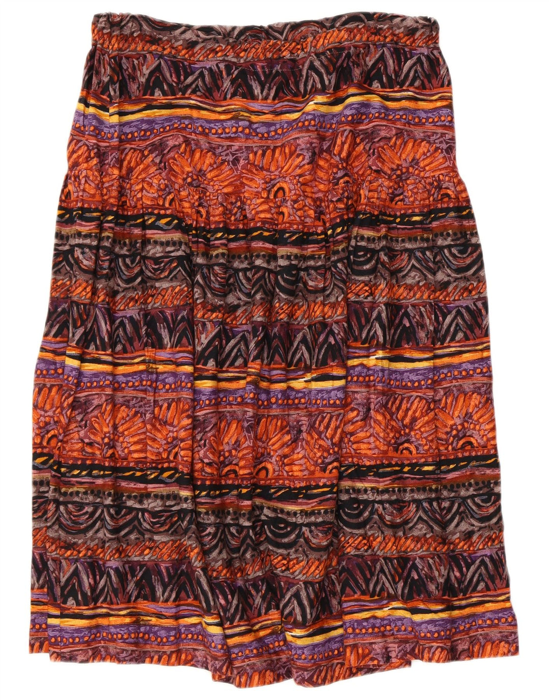 VINTAGE Γυναικεία αφηρημένη φούστα με σχέδιο IT 46 Μεγάλη W36 Πολύχρωμη