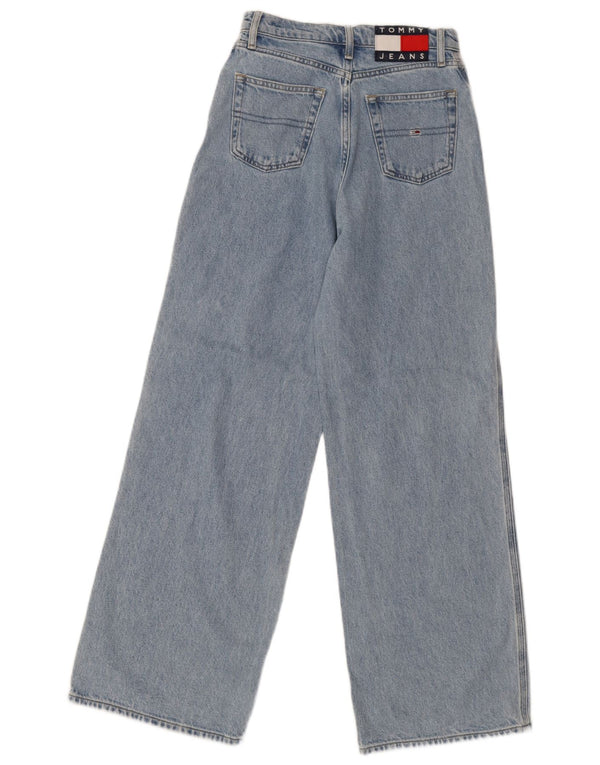 Γυναικείο ψηλόμεσο φαρδύ τζιν Tommy Hilfiger W24 L30 Μπλε βαμβακερό
