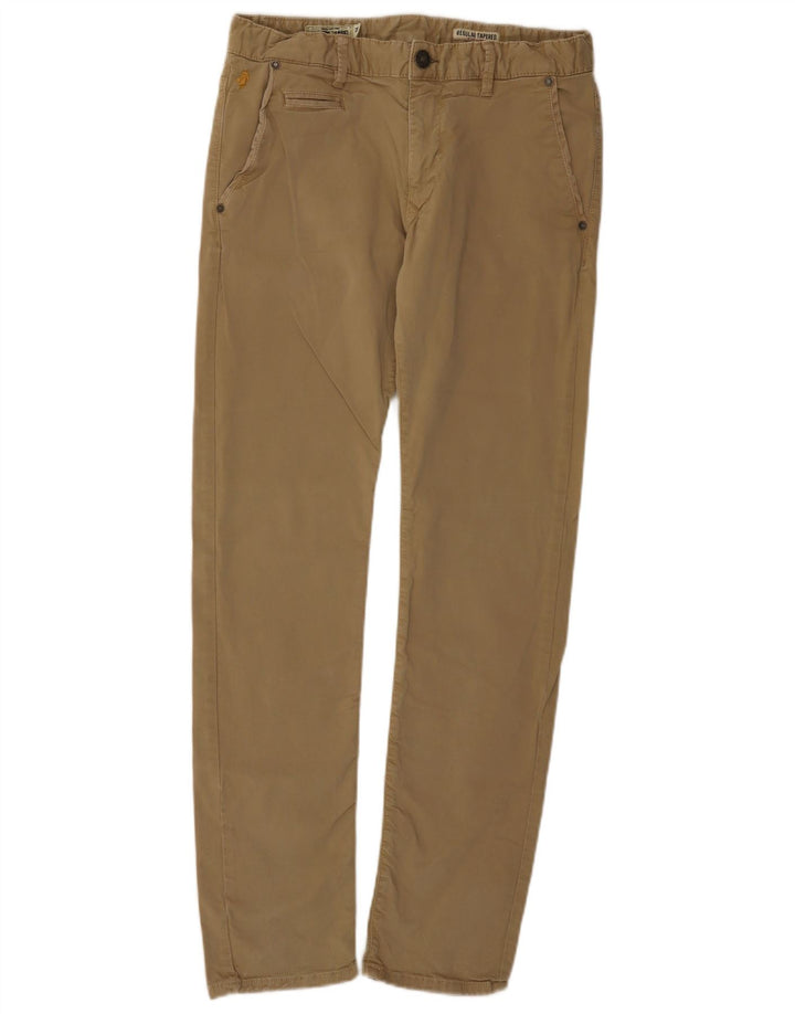 Marlboro Classics Γυναικείο κανονικό κωνικό παντελόνι Chino W32 L34 Beige