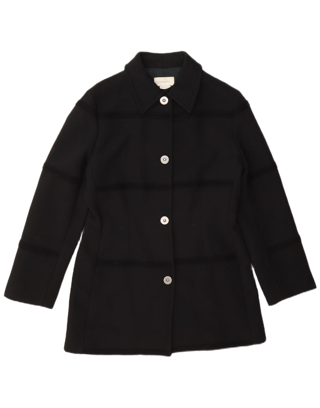 Caractere Γυναικείο μπουφάν blazer UK 12 μεσαίο μαύρο μαλλί