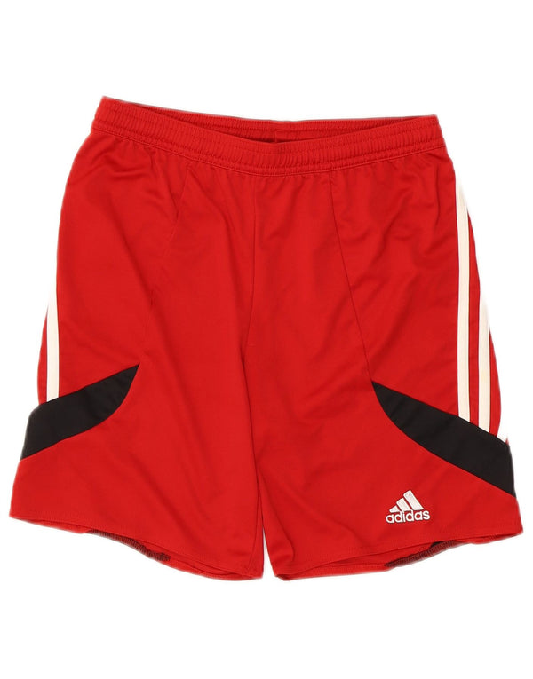 Adidas Boys Climalite σορτς 11-12 ετών μεγάλο κόκκινο χρώμα