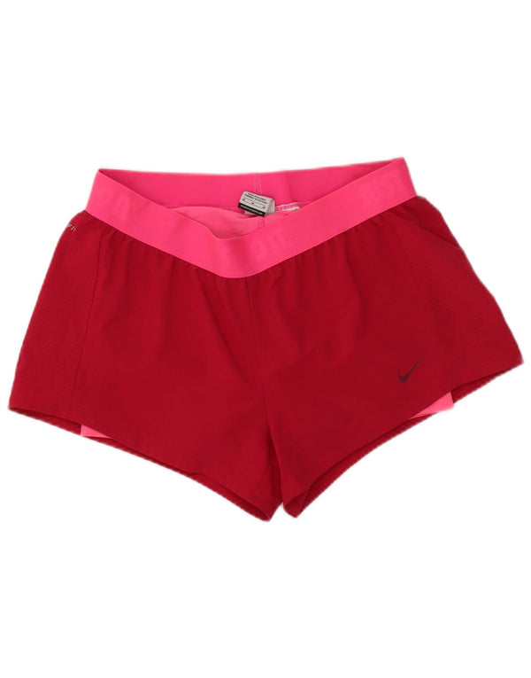 Γυναικείο αθλητικό σορτς Nike Dri Fit UK 14 Medium Pink Colourblock