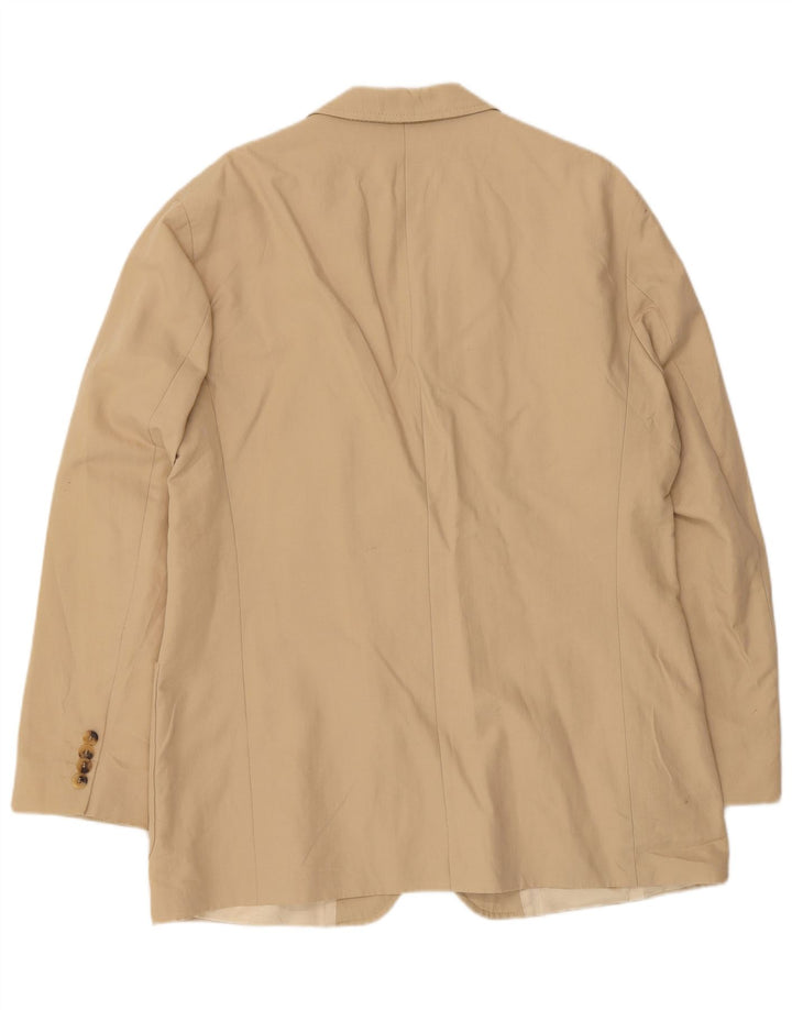 HUGO BOSS Ανδρικό σακάκι μπλέιζερ με 3 κουμπιά EU 52 XL Μπεζ βαμβακερό