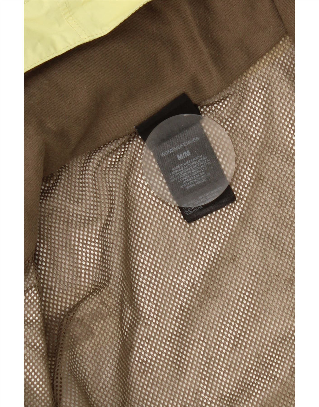 The North Face γυναικείο μπουφάν βροχής με κουκούλα UK 14 Medium Yellow Nylon