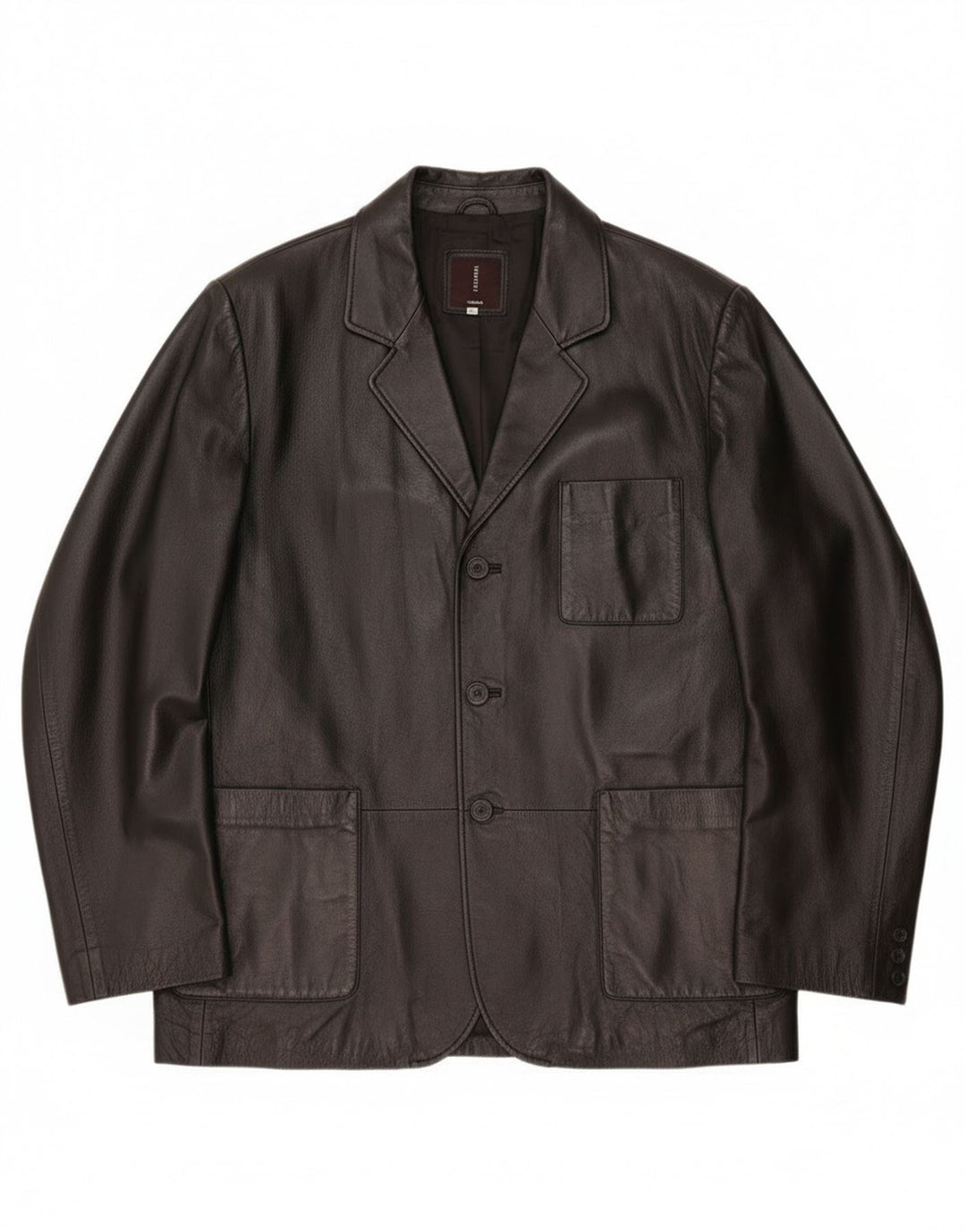 Conbipel Ανδρικό Δερμάτινο Μπουφάν IT 56 2XL Μαύρο Δερμάτινο