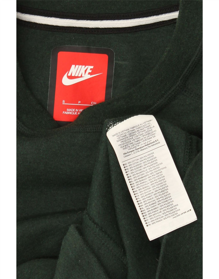 Ανδρικό φούτερ NIKE Jumper από μικρό πράσινο βαμβακερό