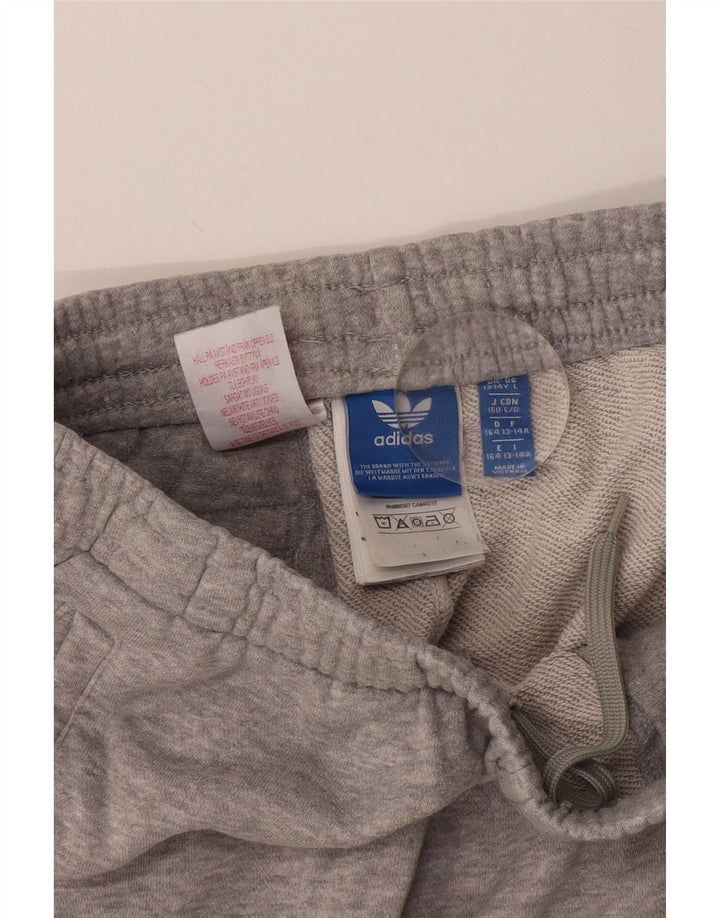 ADIDAS για αγόρια αθλητικά παντελόνια Joggers 13-14 ετών γκρι βαμβακερό